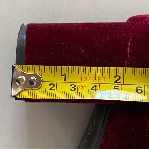 CL by Laundry Velvet Wine Block Heels Round Toe 7M - Picture 14 of 16